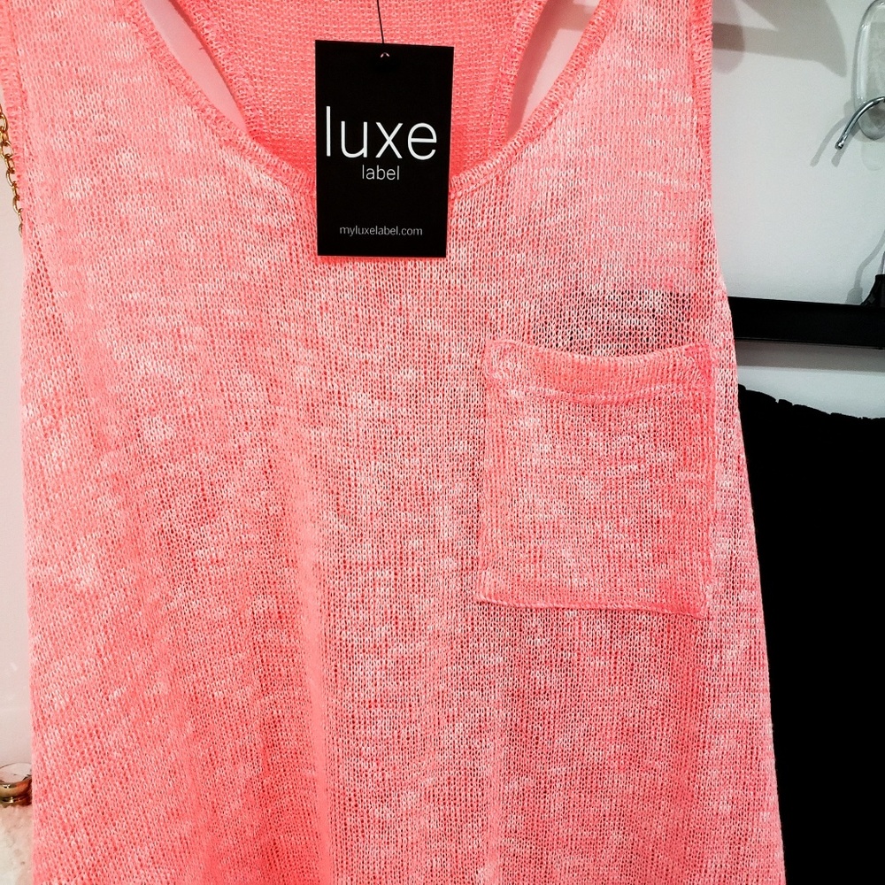 TERI LACE TRIM KNIT TANK - Picture 3 of 7